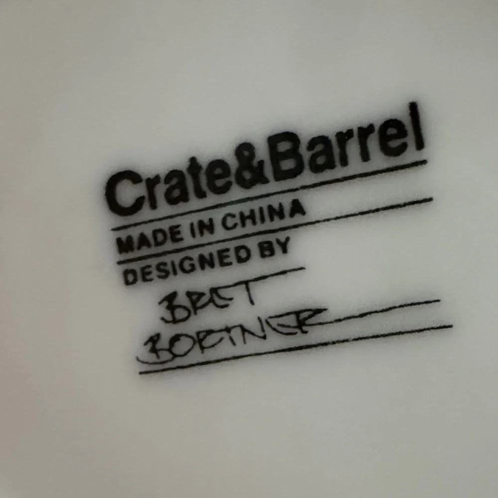 Crate&Barrel White Ceramic Mugs - Set of 5